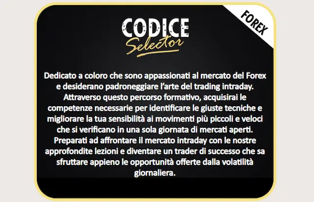 Codice Selector MASTER - Max Mereghetti