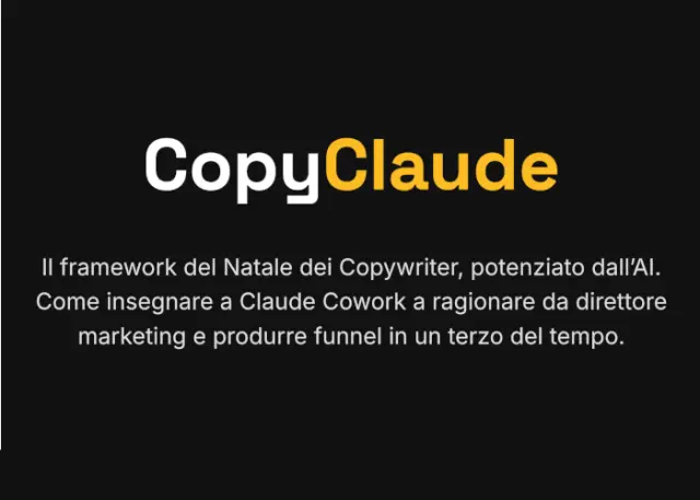 Copy Claude – Solutzione (Michael Sainville)
