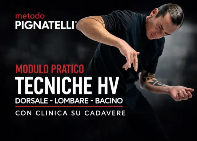 Modulo Pratico di Tecniche HV su Rachide Dorsale, Lombare e Bacino – Davide Pignatelli